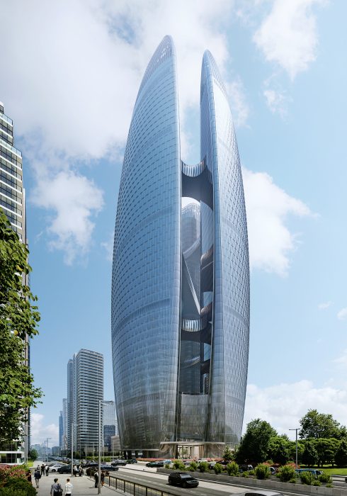 3_ZHA_Wuhan Taikang Financial Centre_render by Negativ